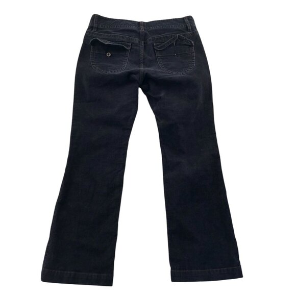 Polo Jeans Co. Womens Wendy Jean Pants Size 8/30 Black Corduroy Bootcut Y2K - Picture 2 of 13